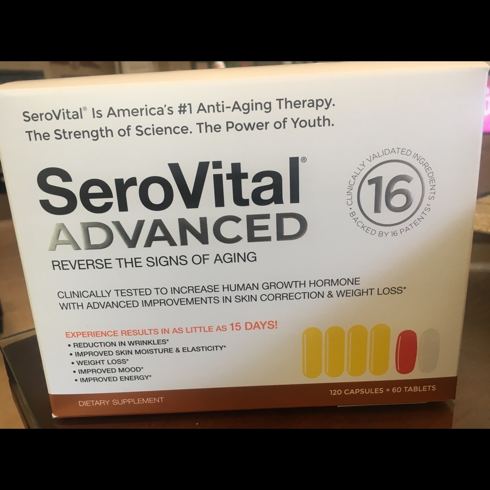 SeroVital Advanced 120 capsules, 60 tablets. 30 day supply